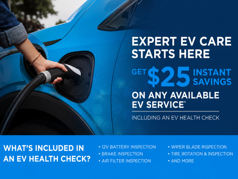 $25 Instant Savings on EV Service